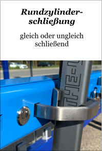 Rundzylinder- schließung   gleich oder ungleich schließend
