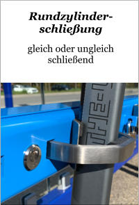 Rundzylinder- schließung   gleich oder ungleich schließend